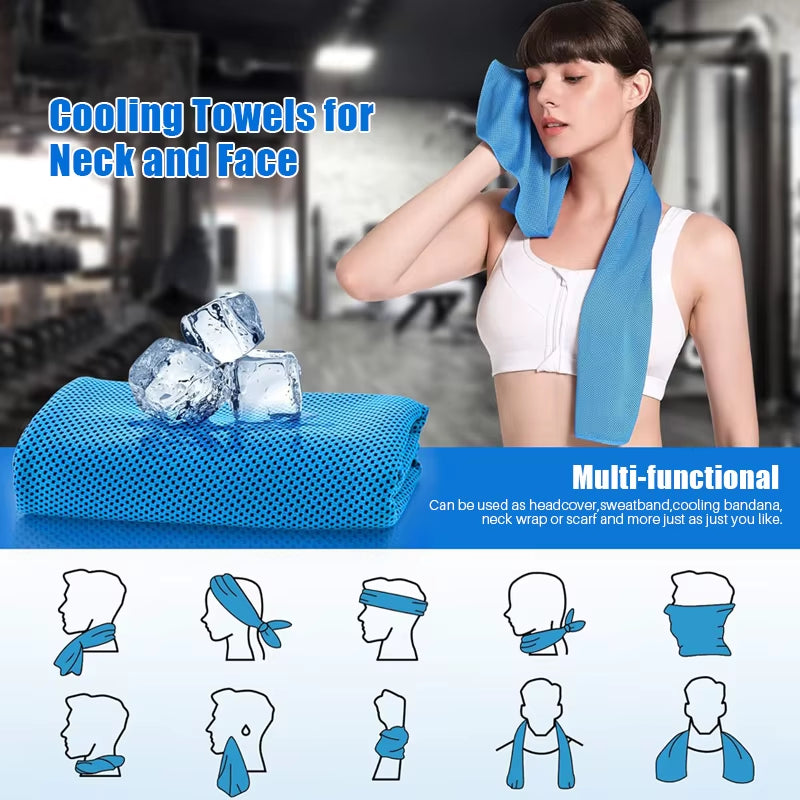 Toallas De Microfibra Compactas De Secado Rápido Y Súper Absorbentes Para El Cuello, Deportes, Gimnasio, Entrenamiento, Toalla Refrescante Para La Cabeza